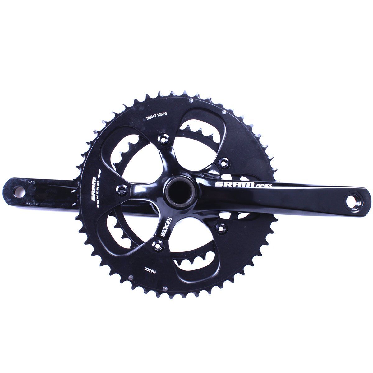 Đùi đĩa SRAM Apex 5339/10s/BB-GXT/Đen | SRAM Apex 5339 Crankset/10s/BB-GXT/Black