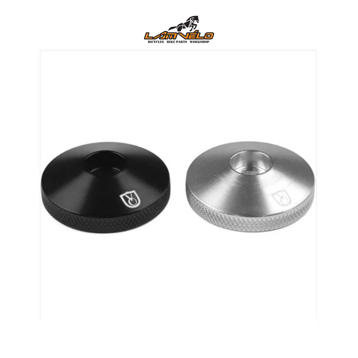 Velo Orange Knurled Stem Cap-black