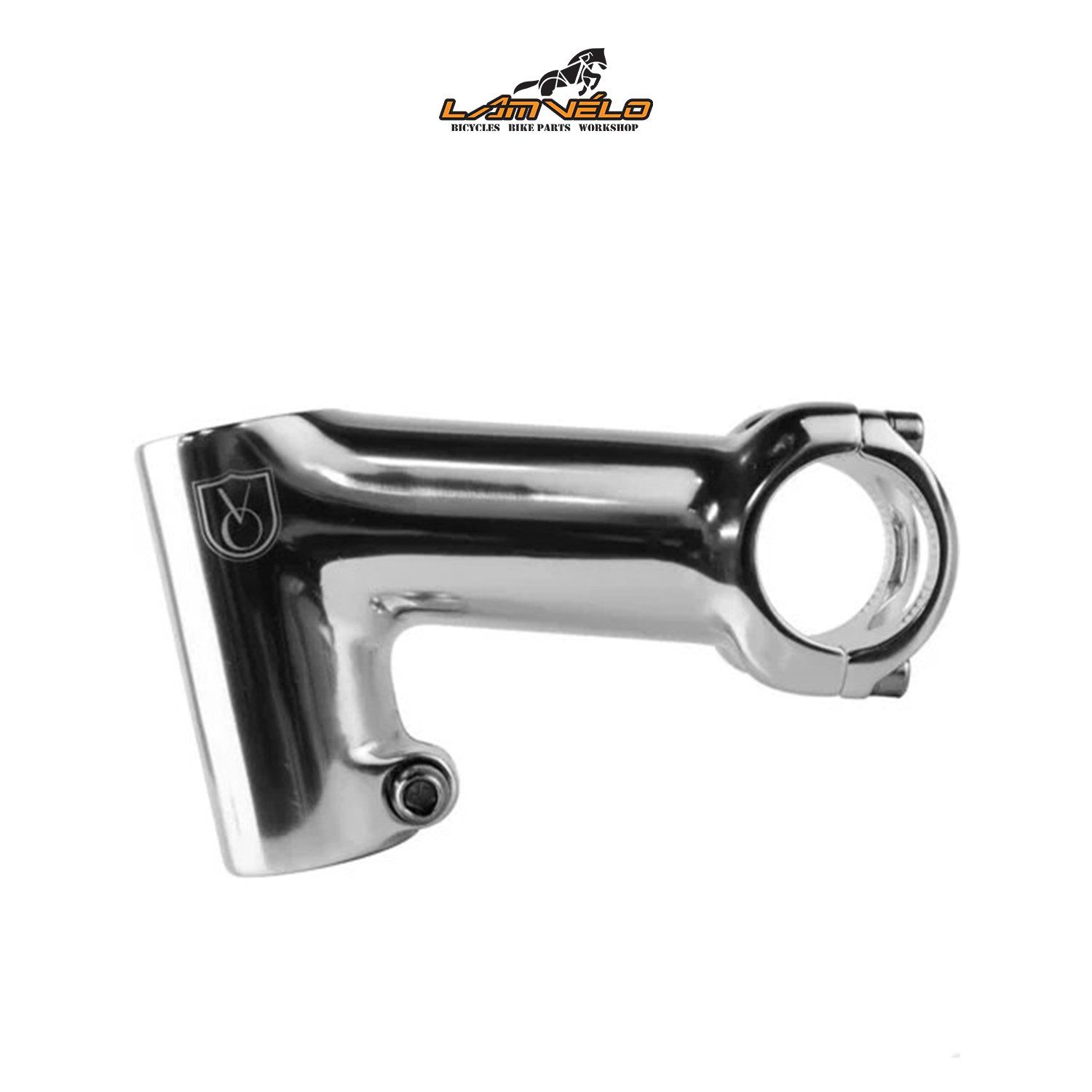 Velo Orange Tall-Stack Stem, 31.8mm - Silver