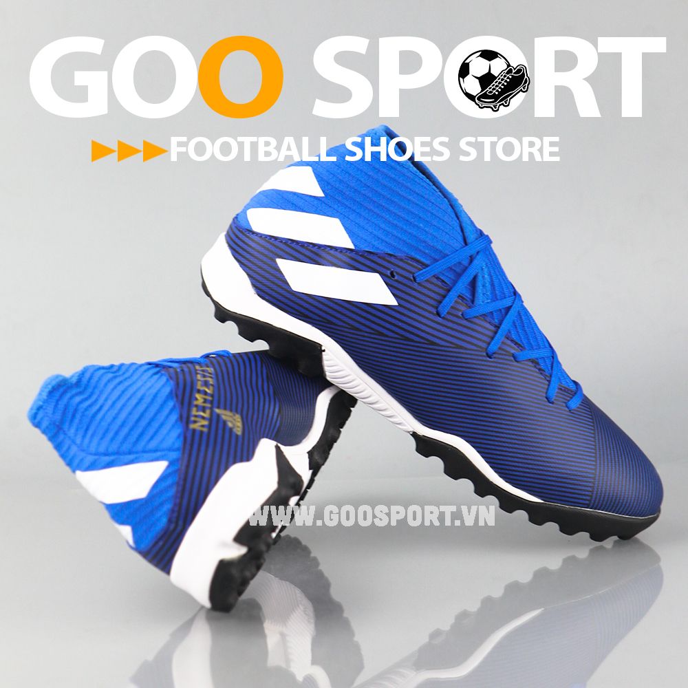  Adidas Nemeziz TF 19.3 xanh dương 