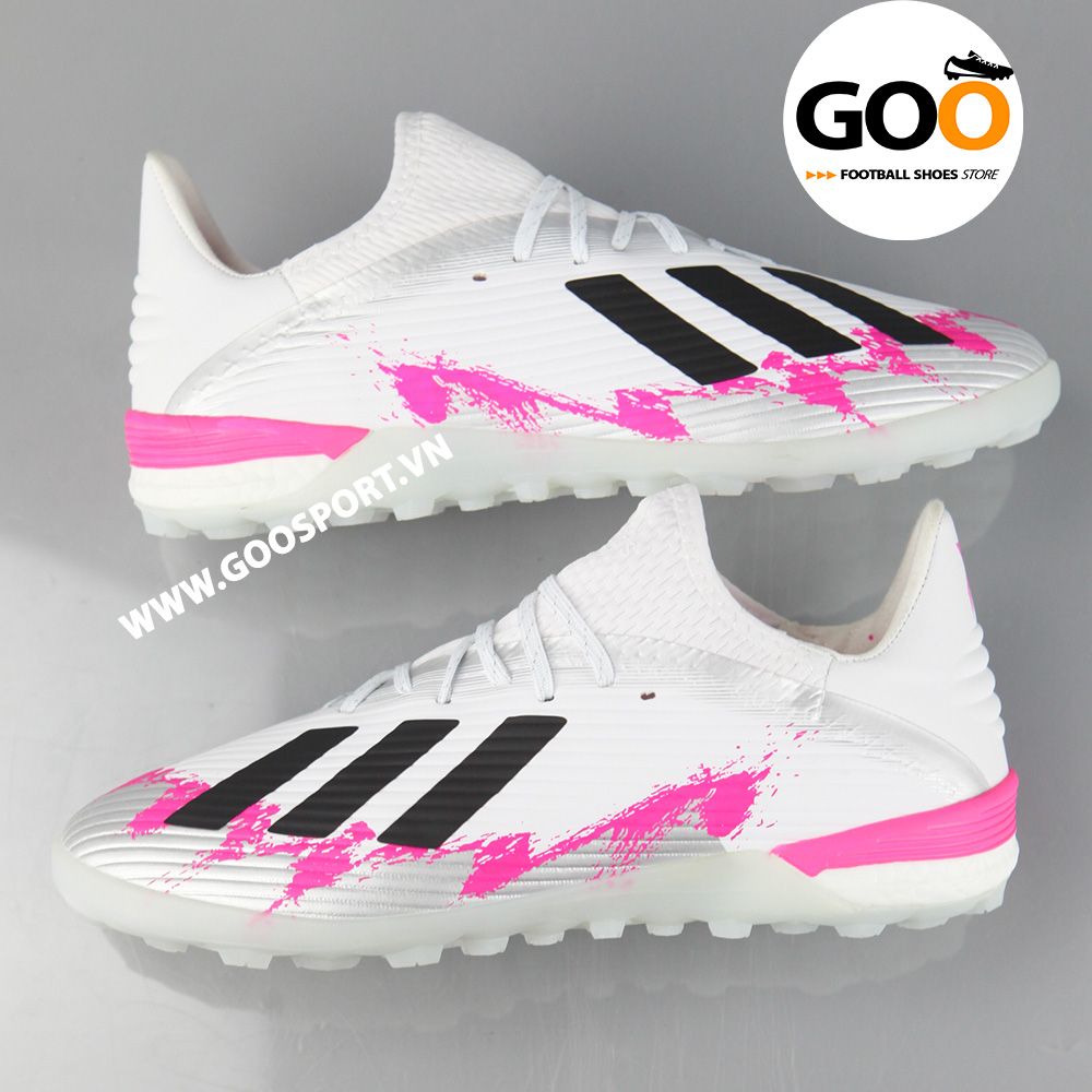  Adidas X 19.1 TF trắng hồng 