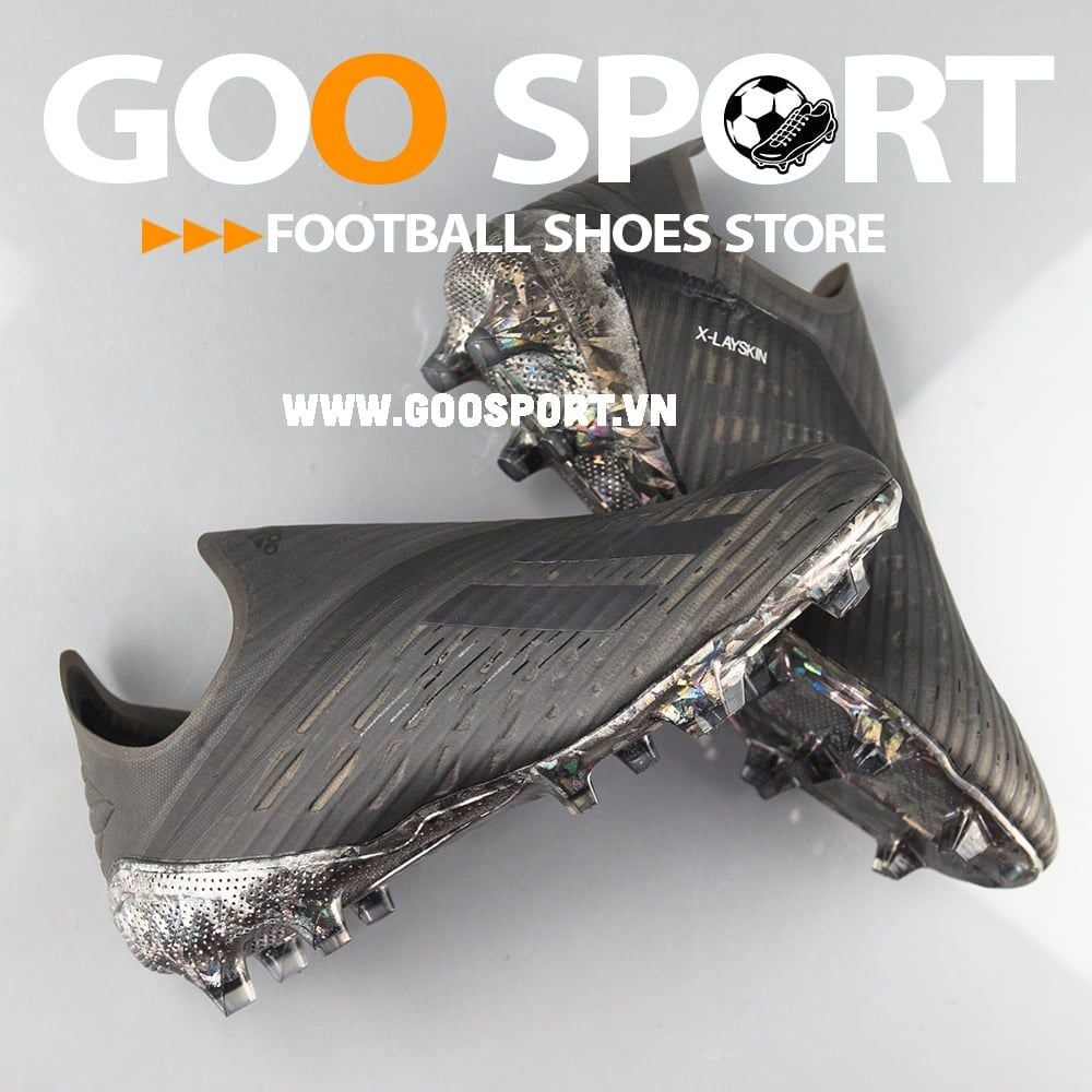 Adidas X 19+ FG đen full - Giày đá bóng sân cỏ tự nhiên