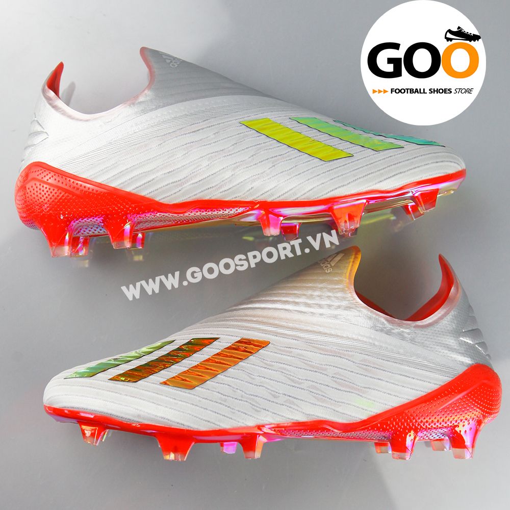  Adidas X 19+ FG xám đỏ - Giày đá bóng sân cỏ tự nhiên 