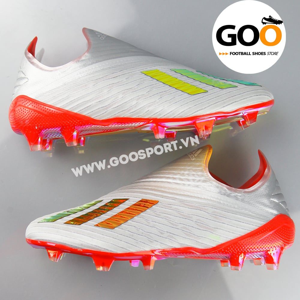 Adidas X 19+ FG xám đỏ - Giày đá bóng sân cỏ tự nhiên