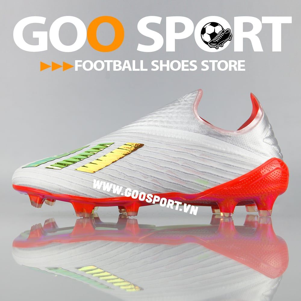Adidas X 19+ FG xám đỏ - Giày đá bóng sân cỏ tự nhiên