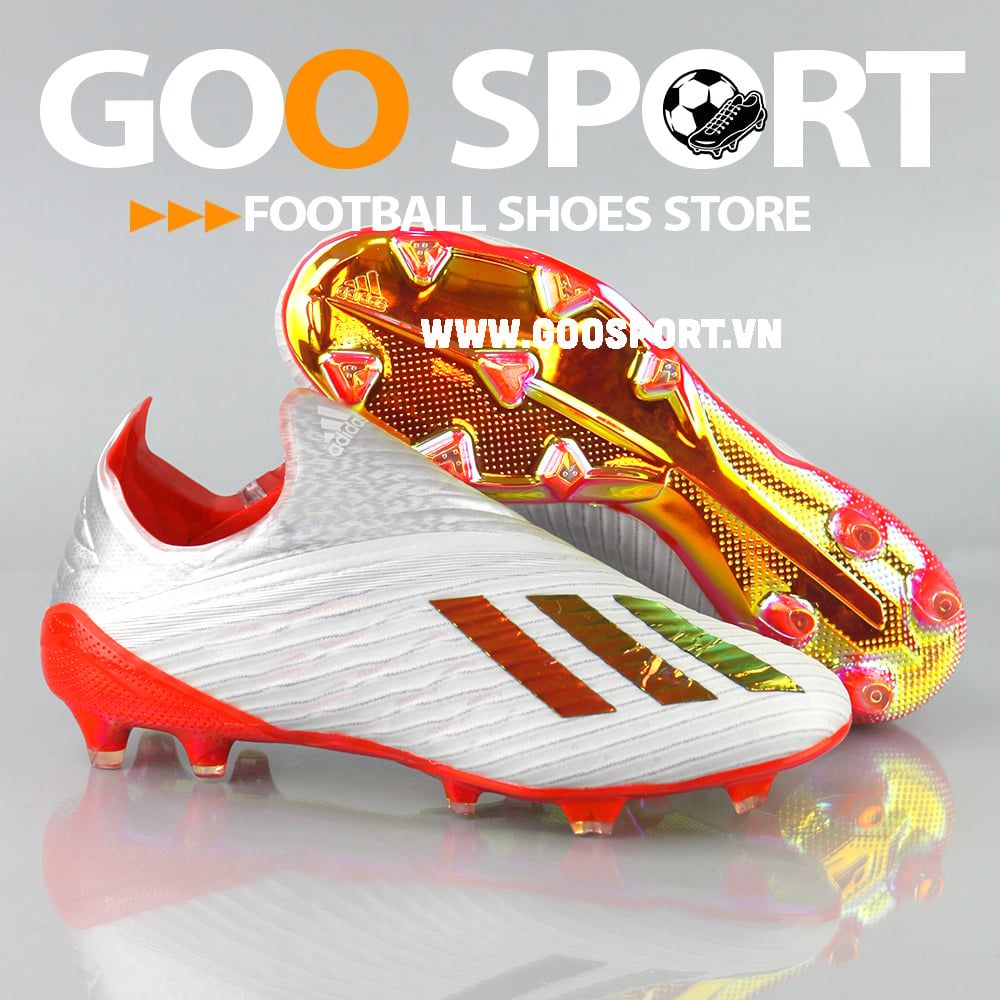  Adidas X 19+ FG xám đỏ - Giày đá bóng sân cỏ tự nhiên 