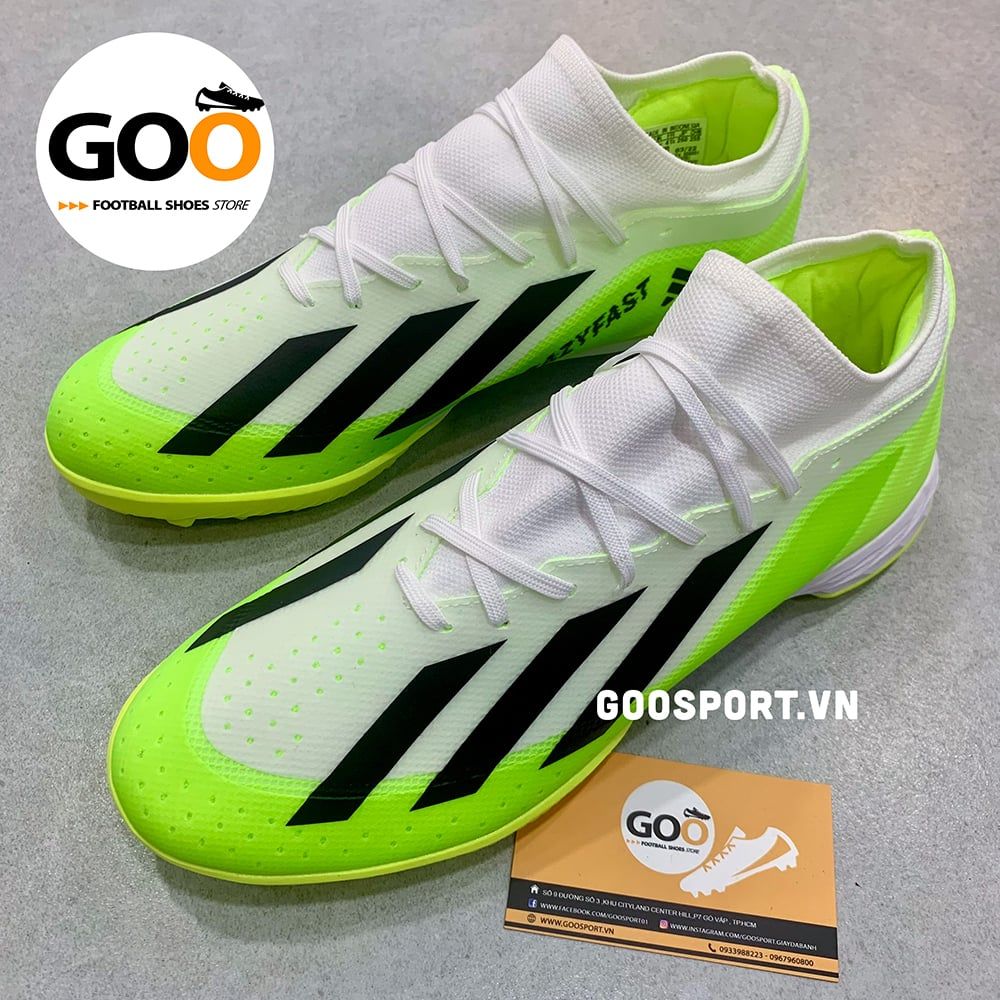  Adidas X Superfast 1 TF trắng dạ quang 