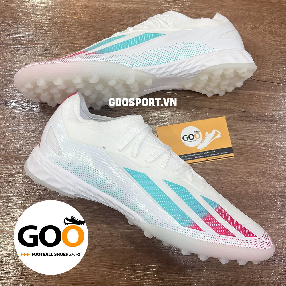 Adidas X Superfast 1 TF trắng sọc xanh đỏ