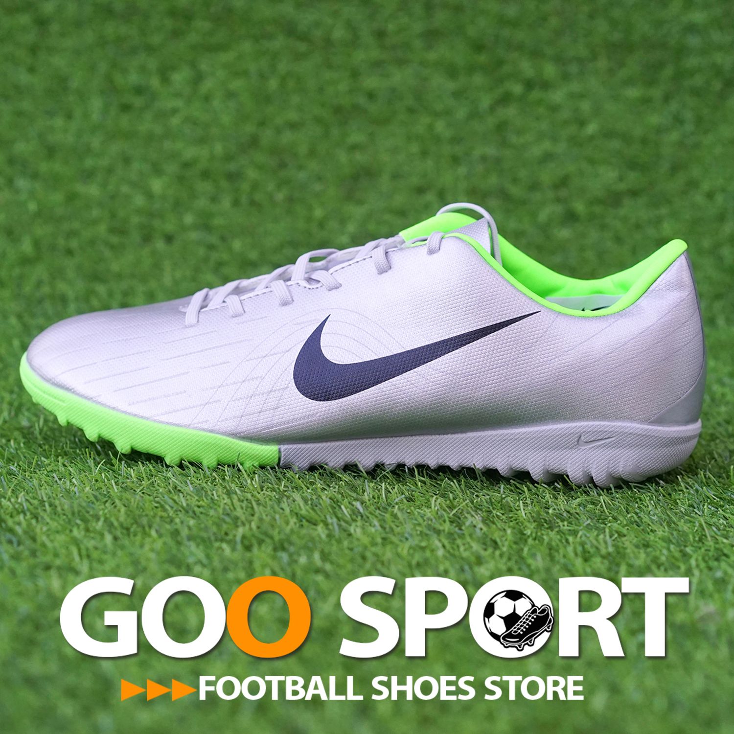 Nike Mercurial Vapor 12 TF xám xanh