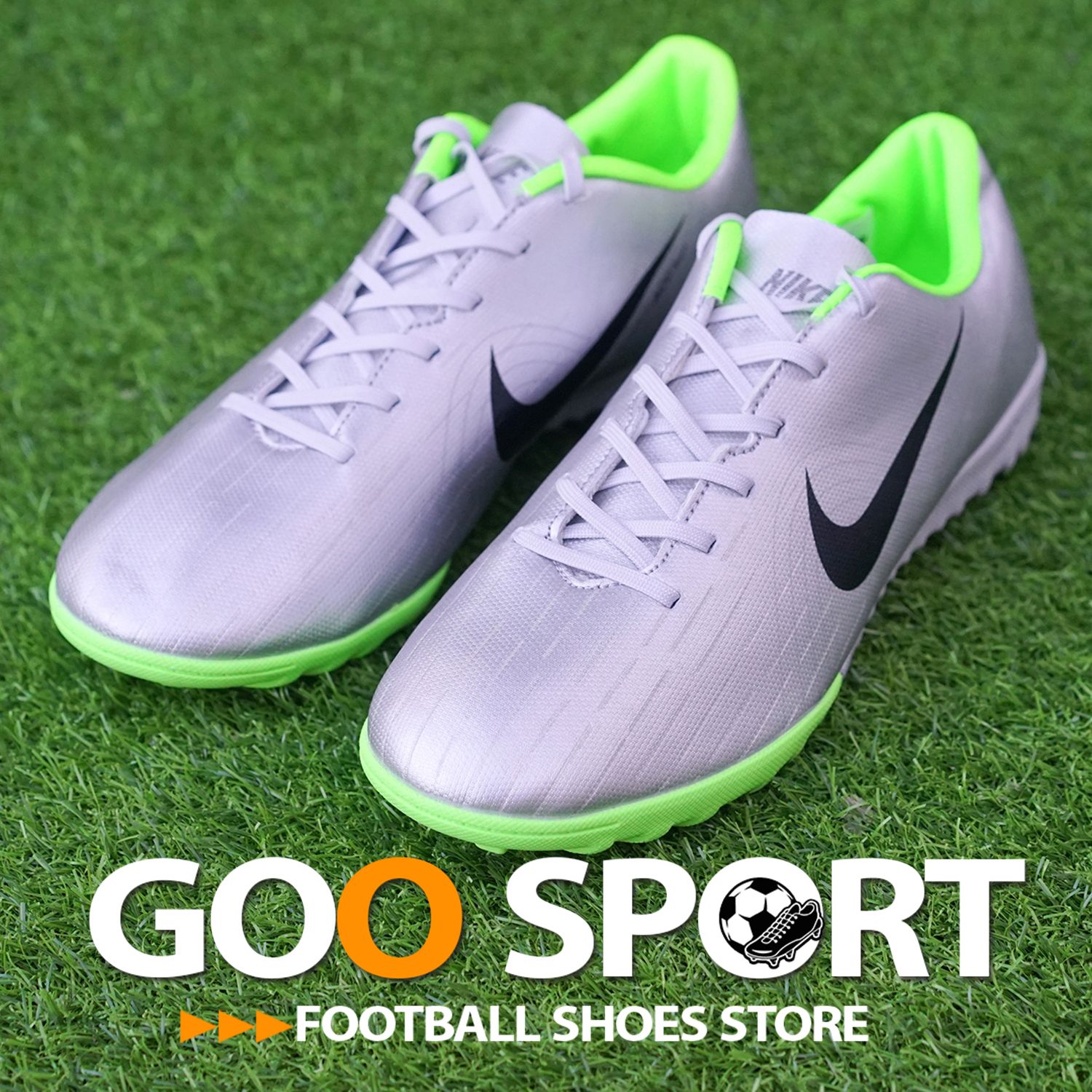 Nike Mercurial Vapor 12 TF xám xanh