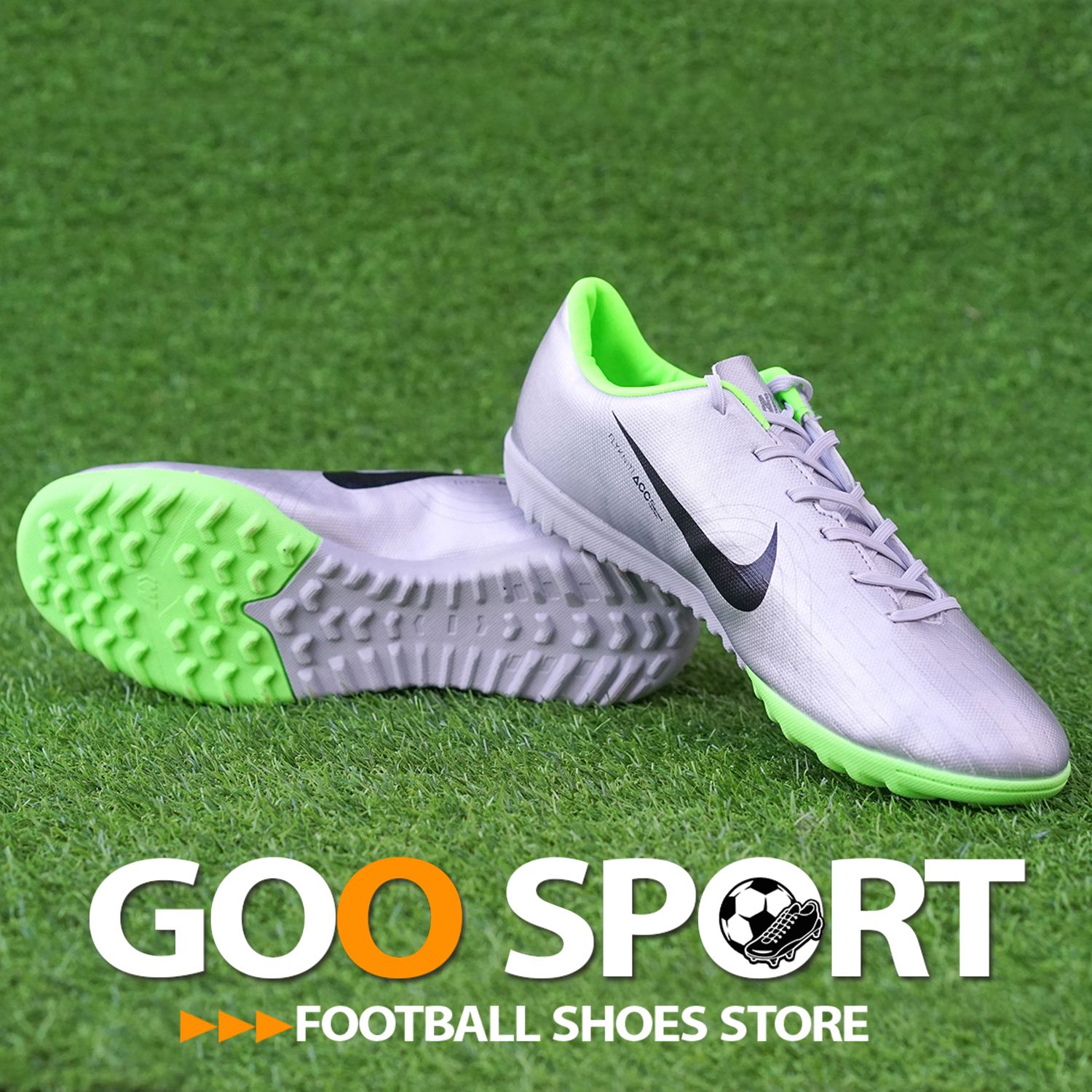 Nike Mercurial Vapor 12 TF xám xanh