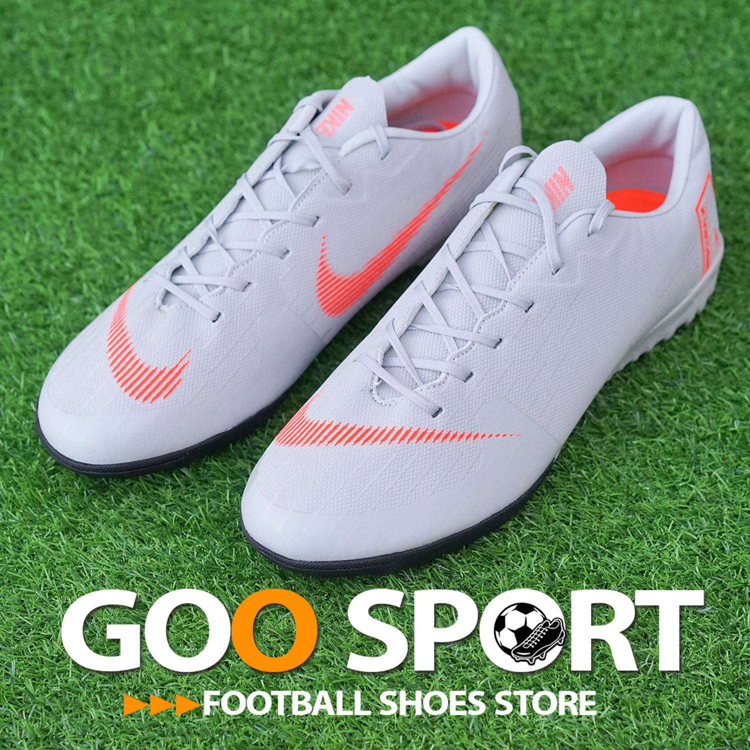 Nike Mercurial Vapor 12 TF xám