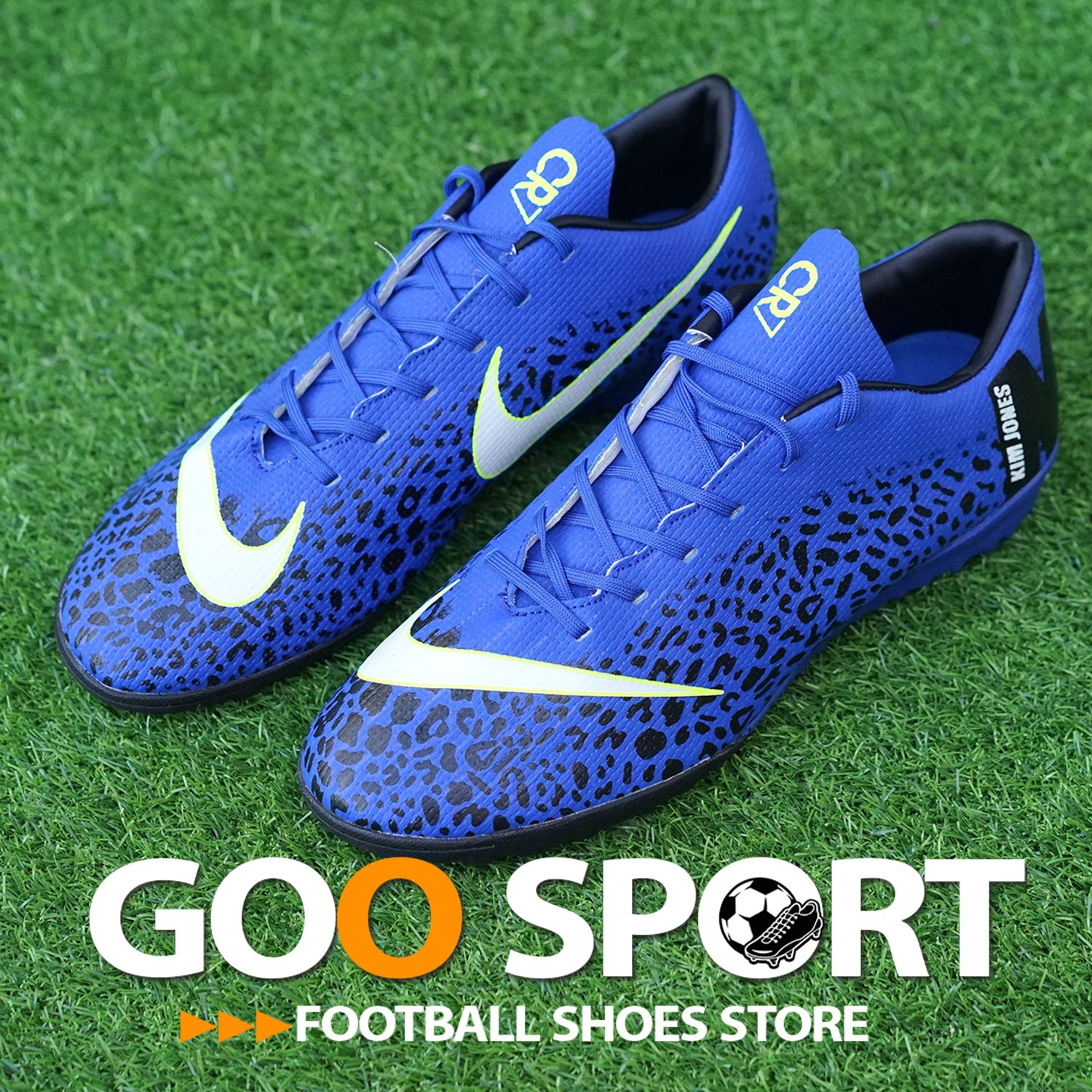 Nike Mercurial Vapor 12 TF xanh đốm
