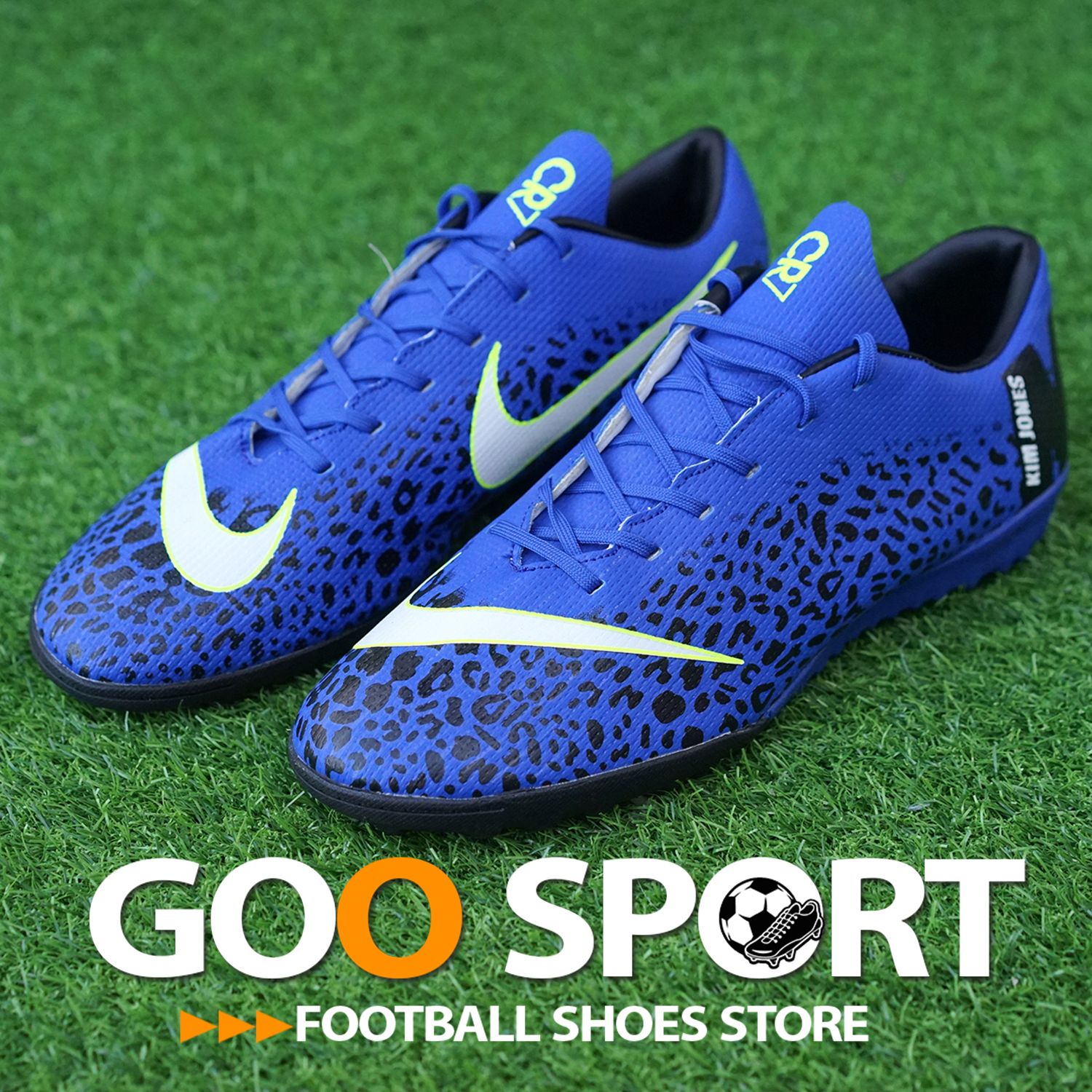 Nike Mercurial Vapor 12 TF xanh đốm