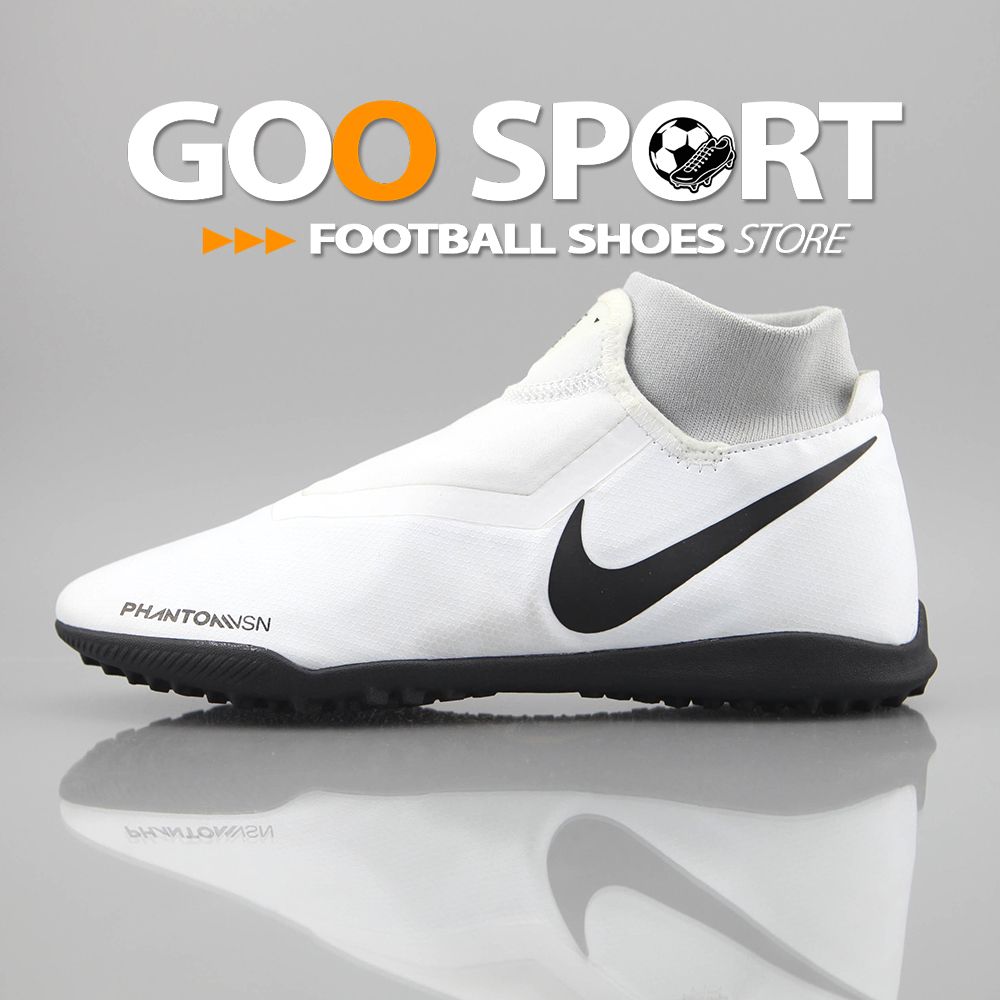 Nike Phantom Vision TF cổ cao trắng vàng