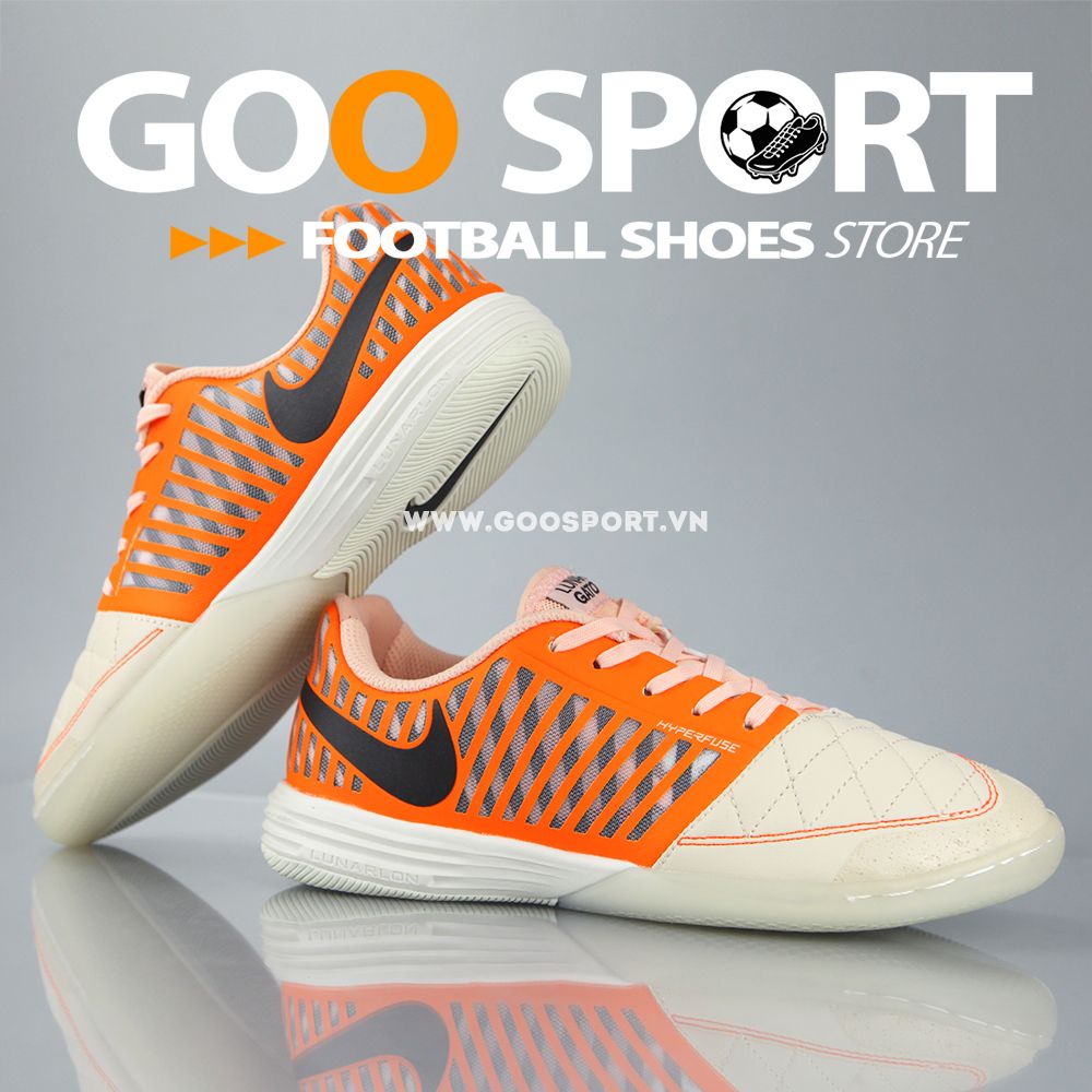 Nike Lunar Gato 2 IC hồng cam