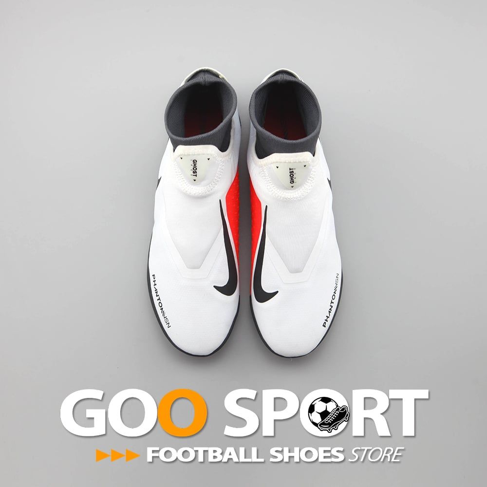 Nike Phantom Vision TF cổ cao trắng đỏ