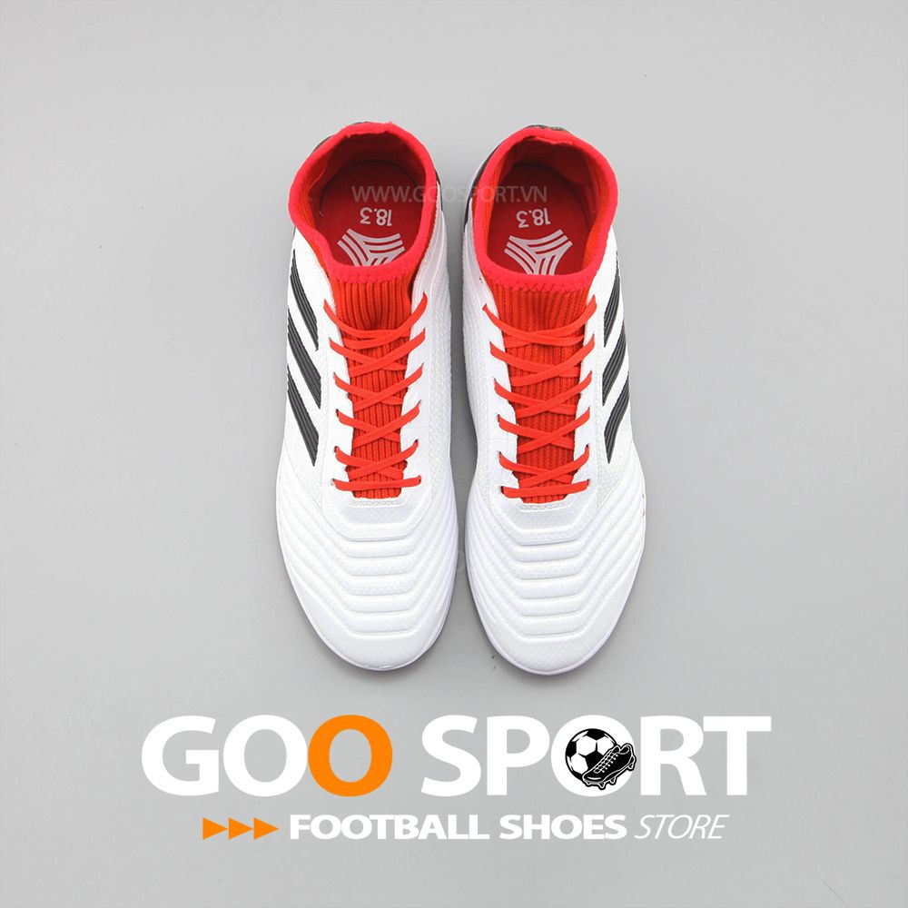 Adidas Predator 18.3 TF trắng đỏ