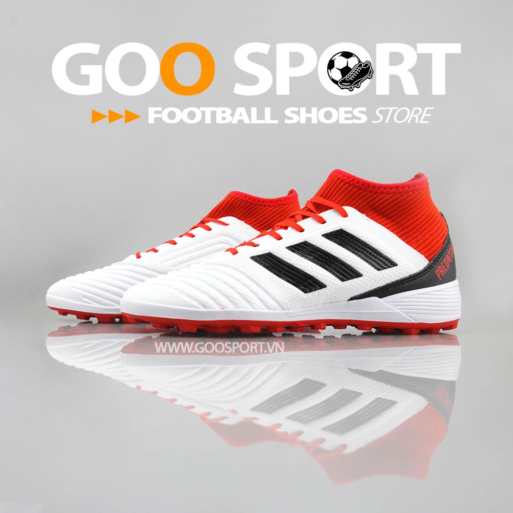 Adidas Predator 18.3 TF trắng đỏ