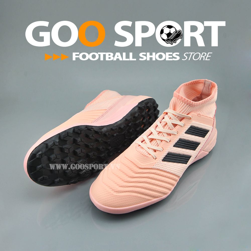  Adidas Predator 18.3 TF hồng sọc đen 