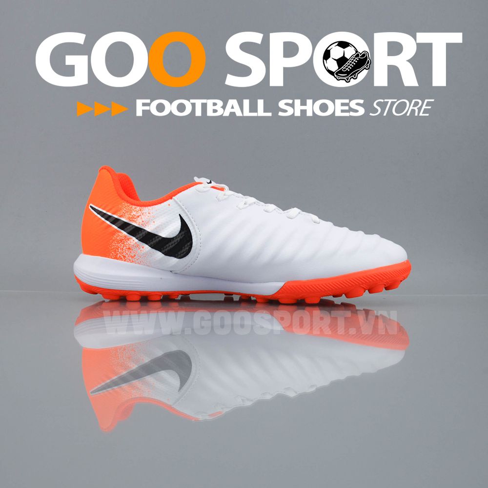 Nike Tiempo 7 TF trắng cam