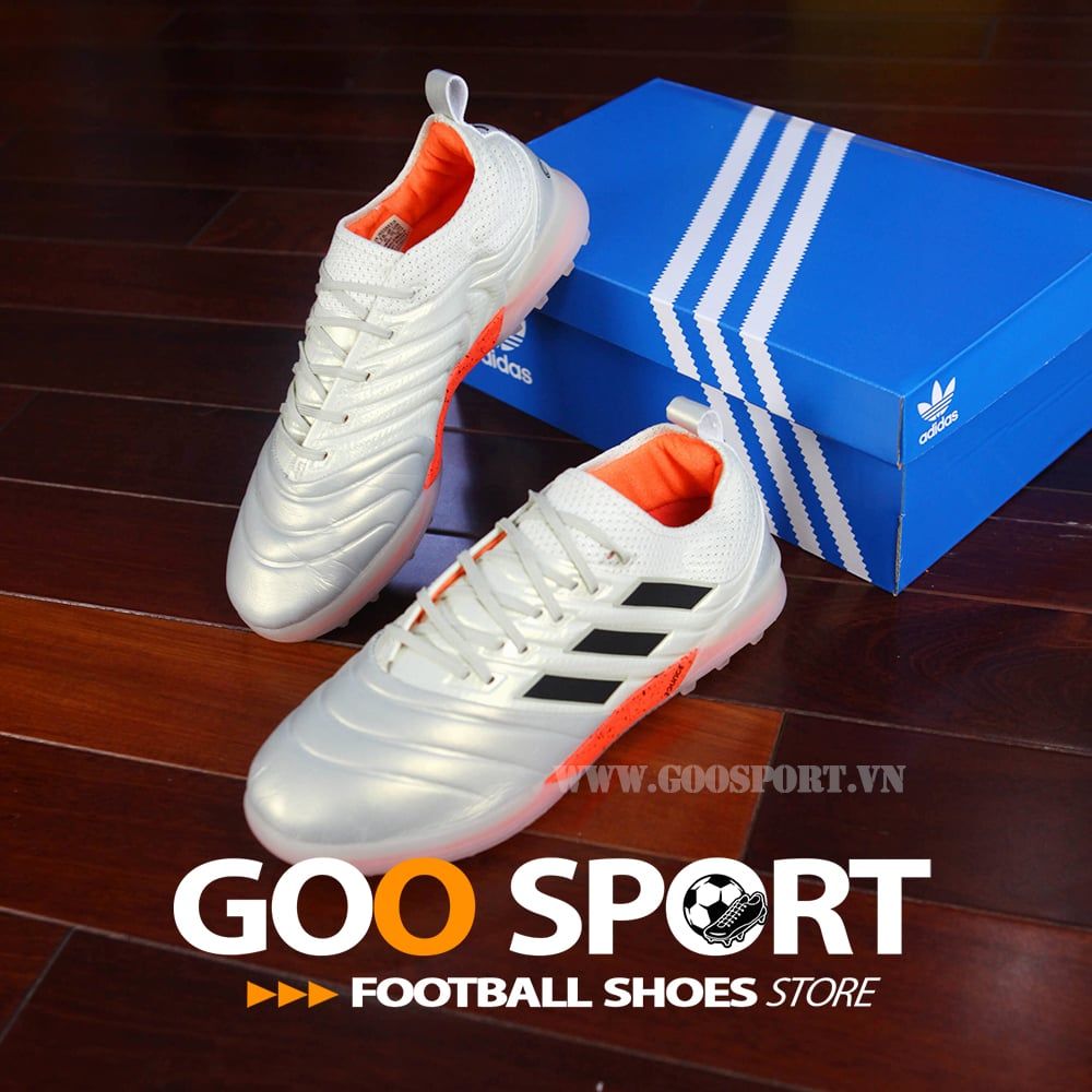 Adidas Copa 19.1 TF trắng cam