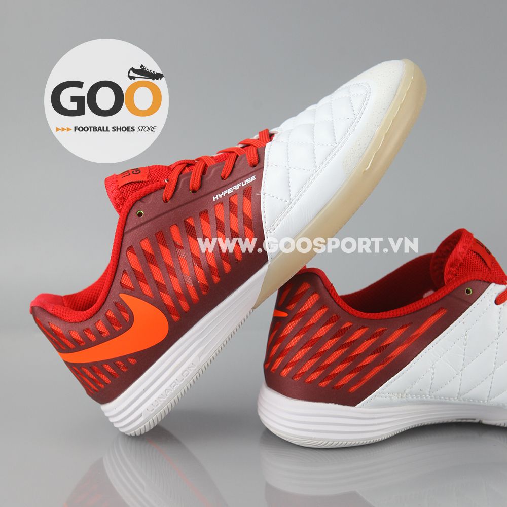  Nike Lunar Gato 2 IC trắng đỏ 