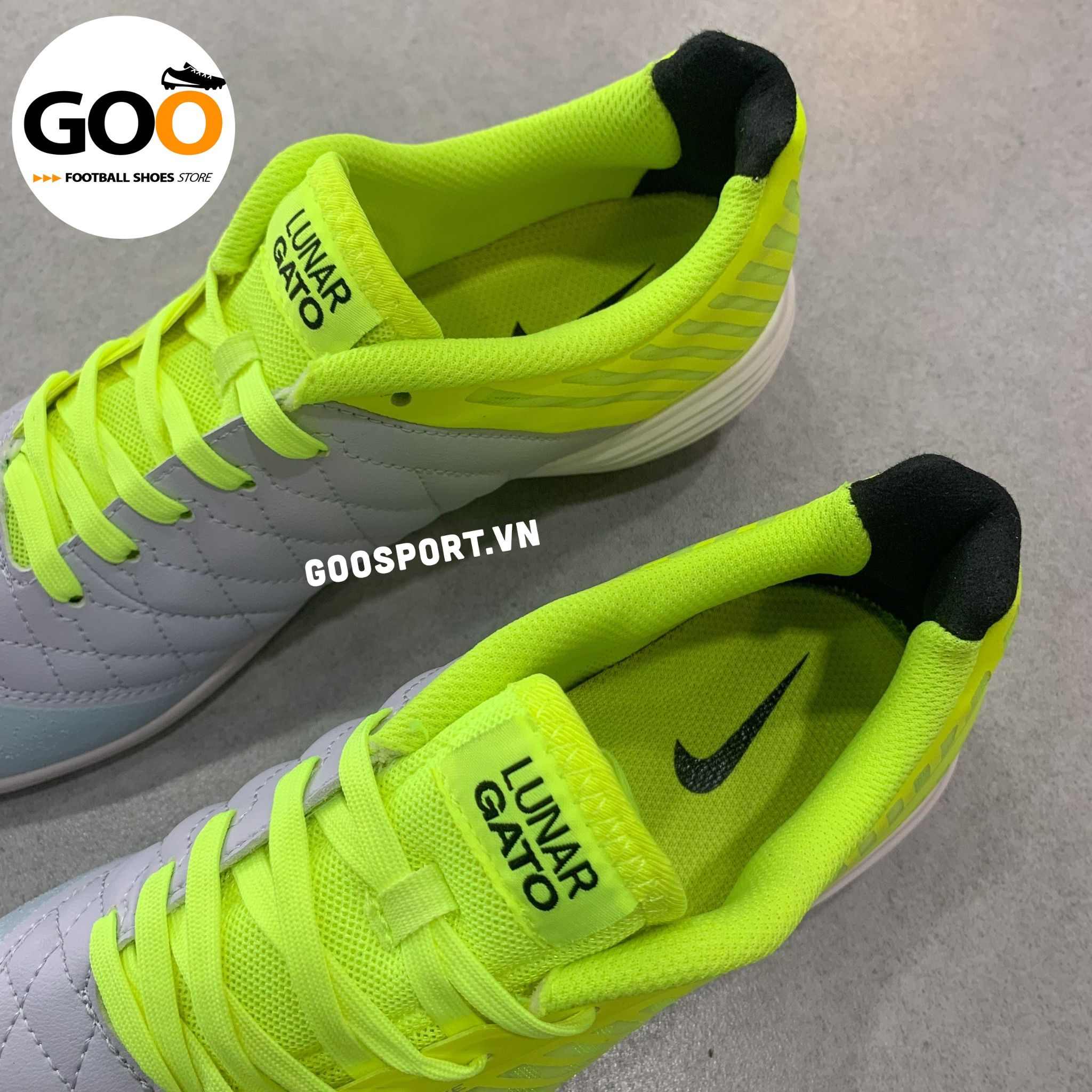  Nike Lunar Gato 2 IC xám dạ quang 