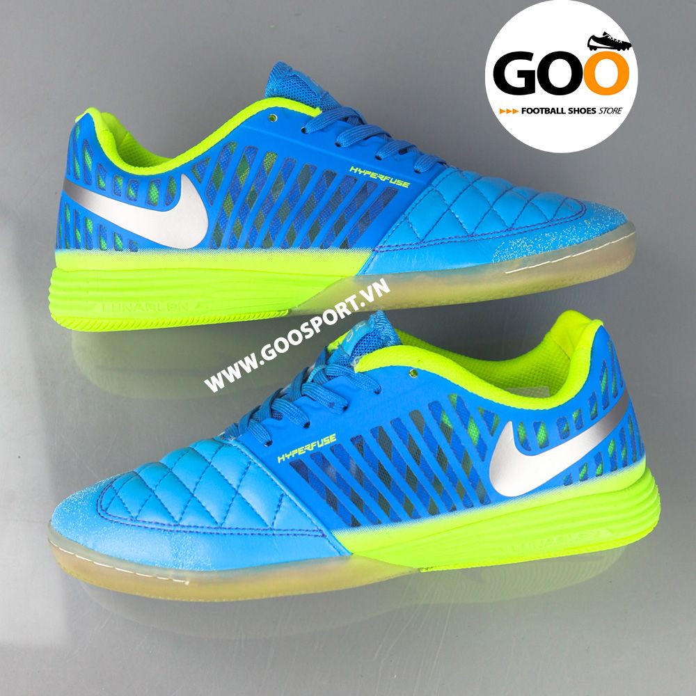  Nike Lunar Gato 2 IC xanh dương dạ quang 