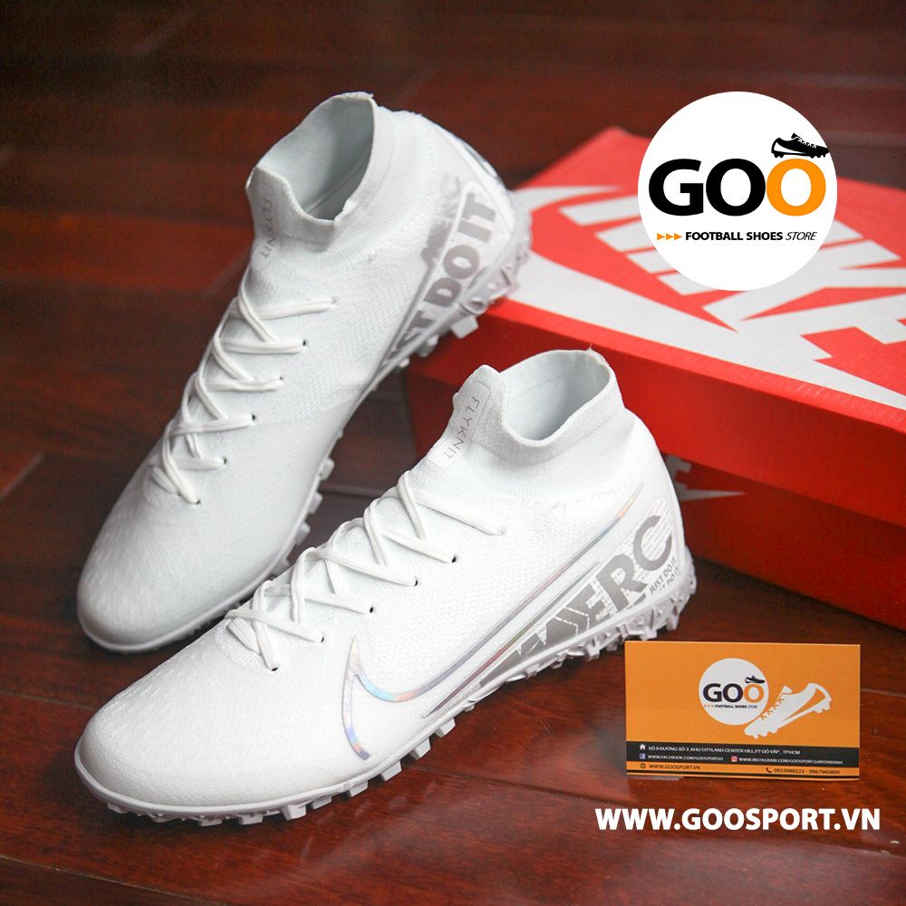 Nike Mercurial Superfly 7 TF trắng full