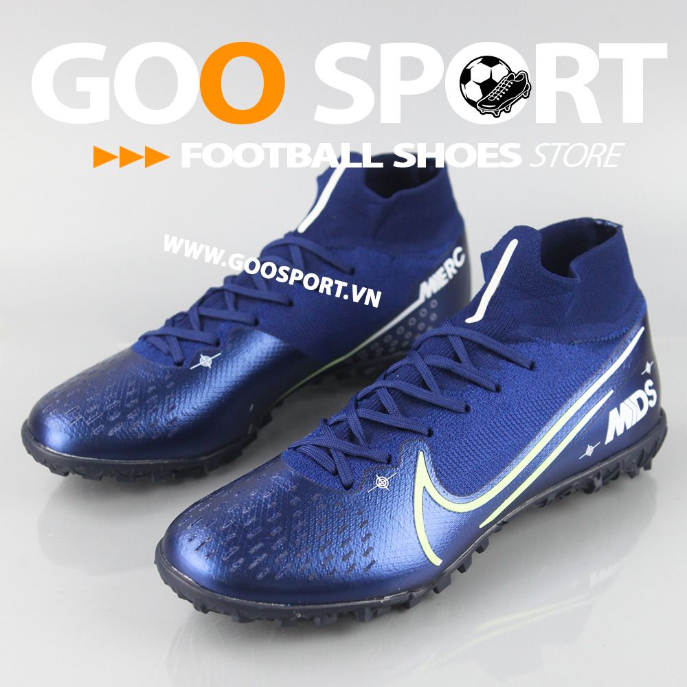Nike Mercurial Superfly 7 TF xanh biển