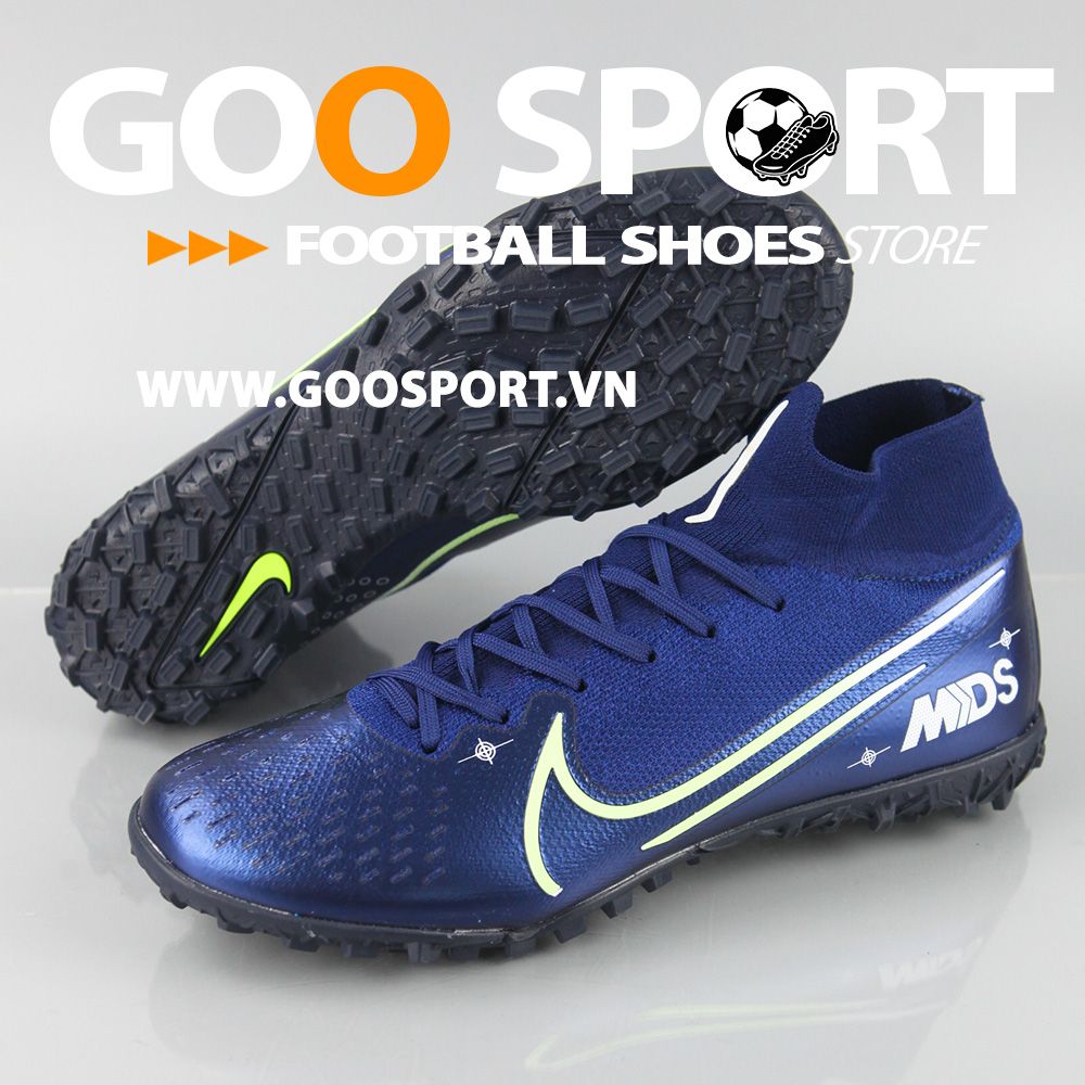 Nike Mercurial Superfly 7 TF xanh biển