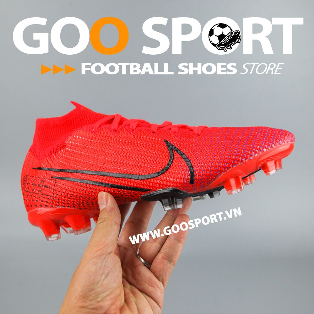  Nike Mercurial Superfly 7 FG đỏ - Giày đá bóng sân cỏ tự nhiên 