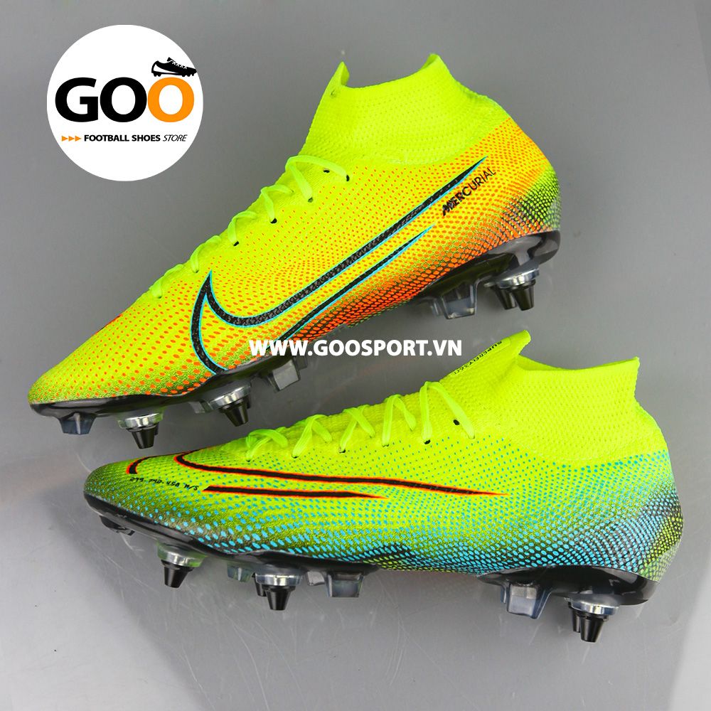  Nike Mercurial Superfly 7 SG dạ quang - Giày đá bóng sân cỏ tự nhiên 