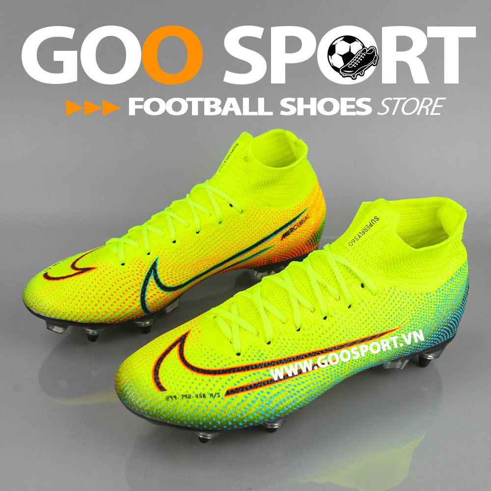  Nike Mercurial Superfly 7 SG dạ quang - Giày đá bóng sân cỏ tự nhiên 