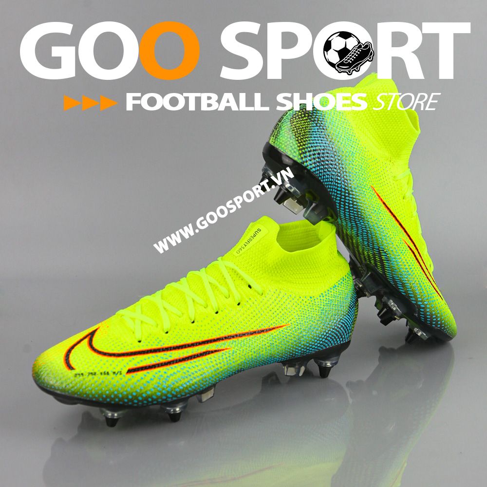 Nike Mercurial Superfly 7 SG dạ quang - Giày đá bóng sân cỏ tự nhiên