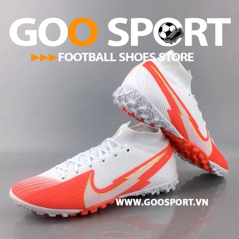  Nike Mercurial Superfly 7 TF tia chớp trắng đỏ 