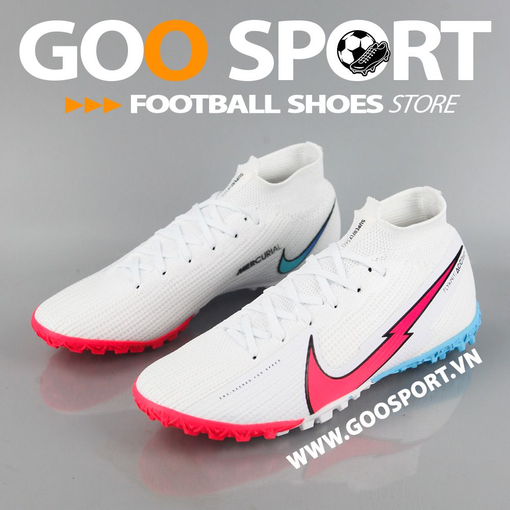 Nike Mercurial Superfly 7 TF trắng đỏ