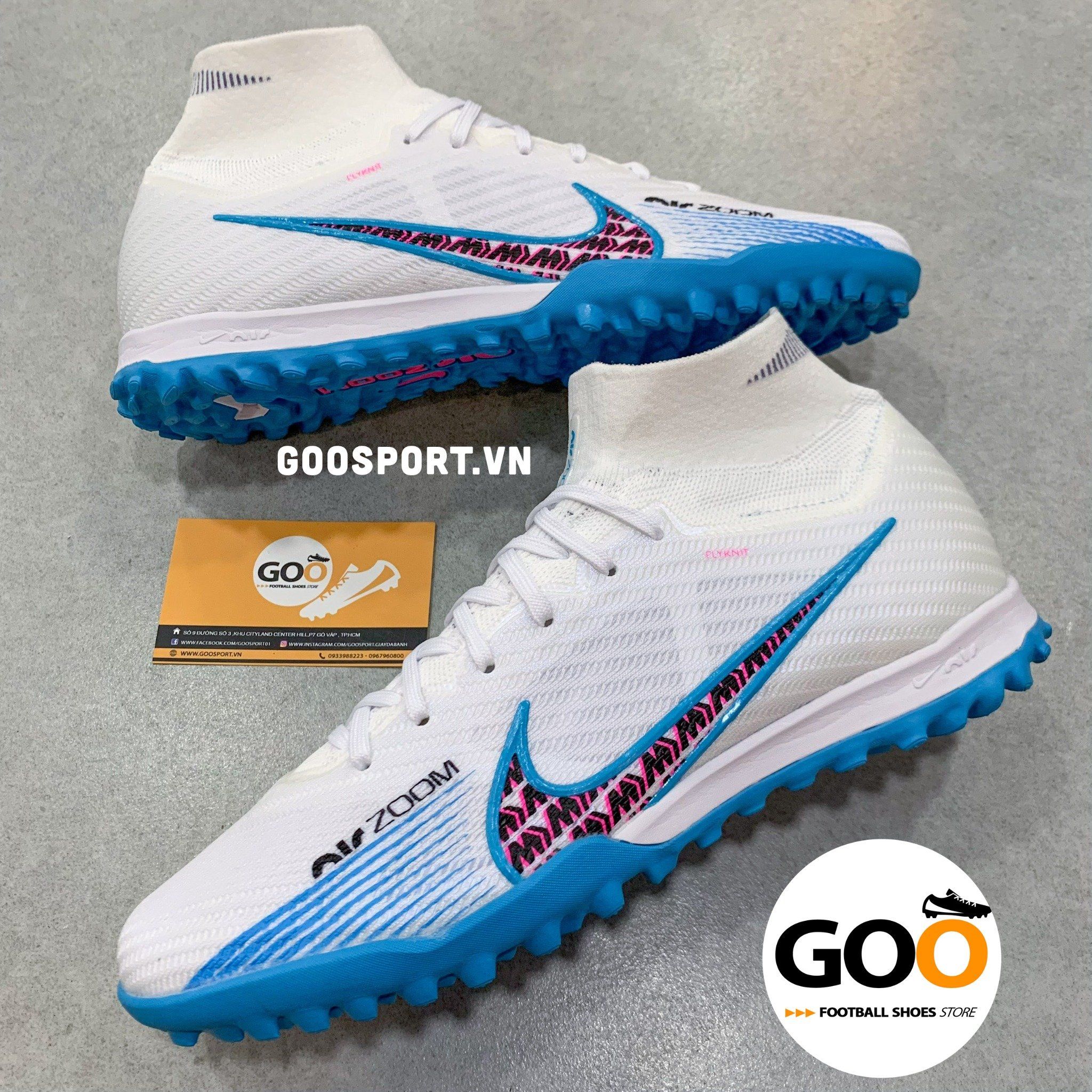 Mercurial Superfly 9 TF trắng đế xanh