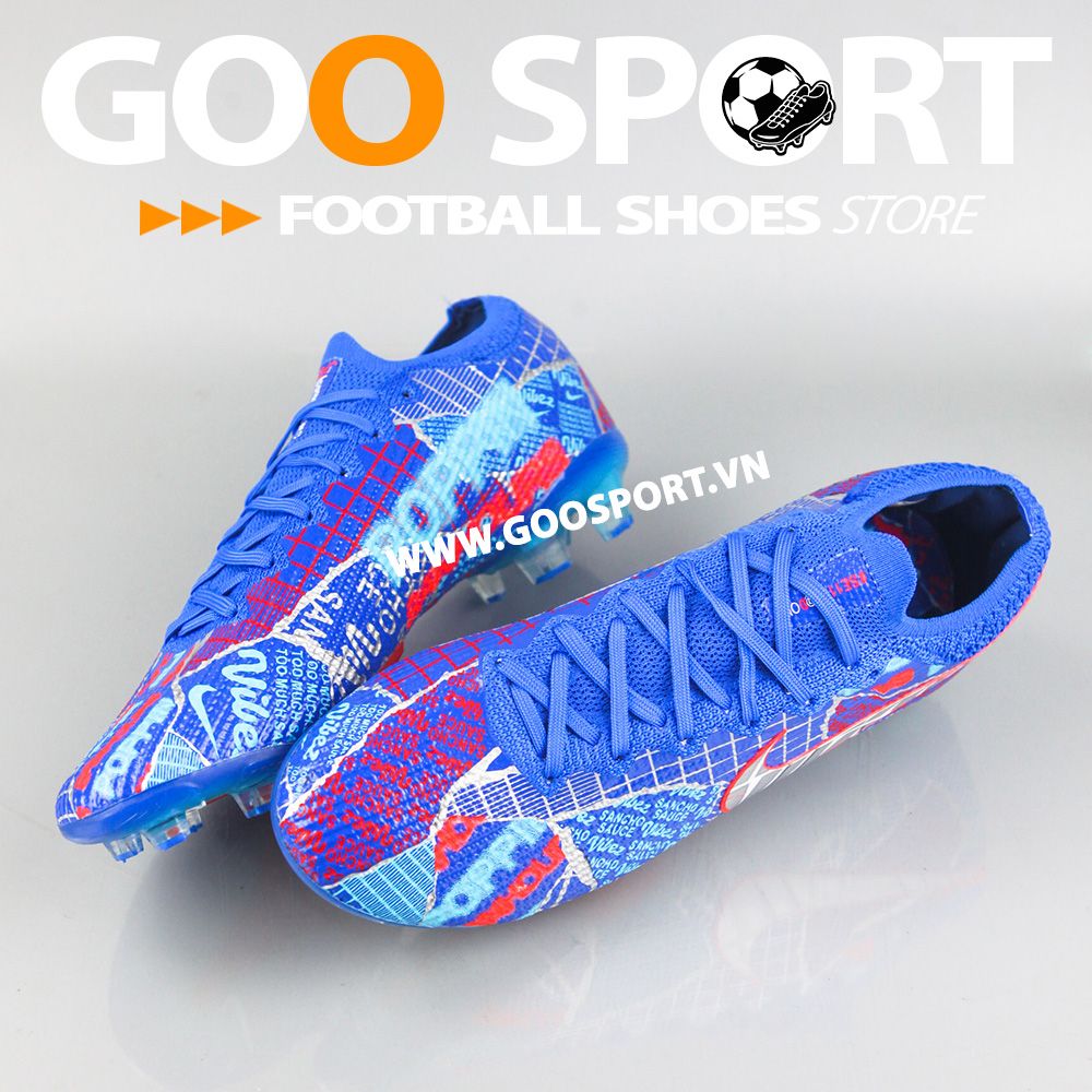 Nike Mercurial Vapor 13 FG Sancho xanh dương - Giày đá bóng sân cỏ tự nhiên
