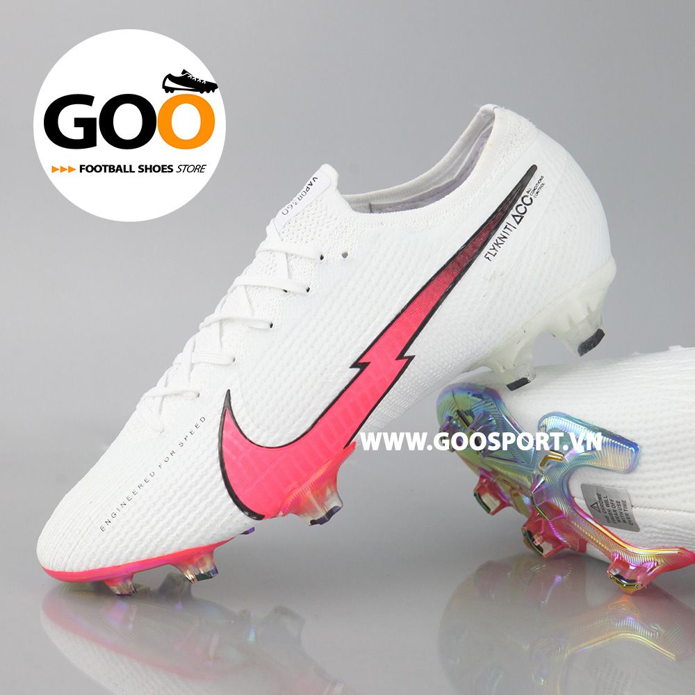  Nike Mercurial Vapor 13 FG trắng đỏ - Giày đá bóng sân cỏ tự nhiên 