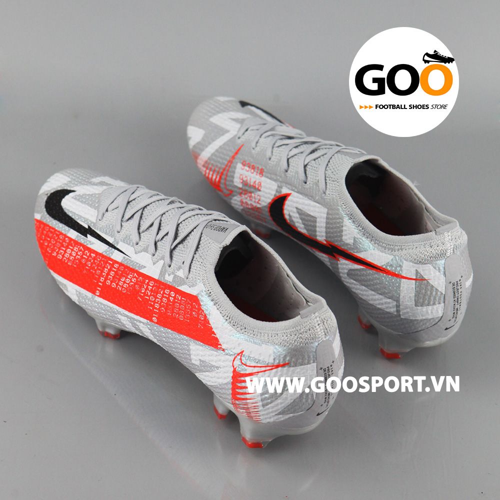 Nike Mercurial Vapor 13 FG xám cam 3D - Giày đá bóng sân cỏ tự nhiên 