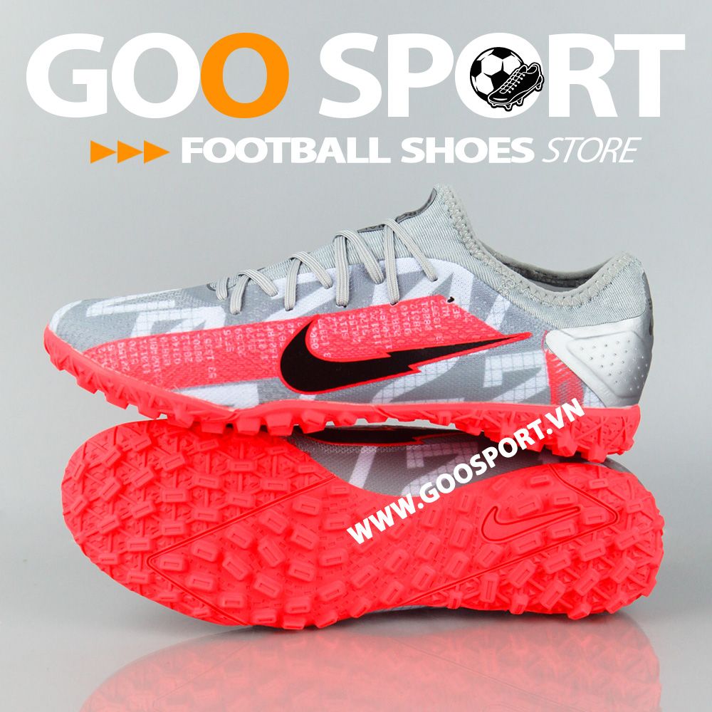 Nike Mercurial Vapor 13 TF xám cam 3D