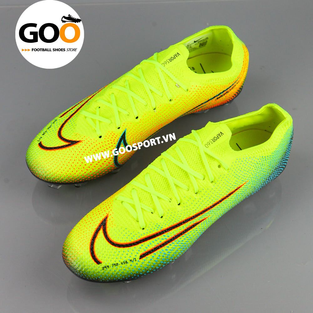 Nike Mercurial Vapor 13 SG dạ quang - Giày đá bóng sân cỏ tự nhiên