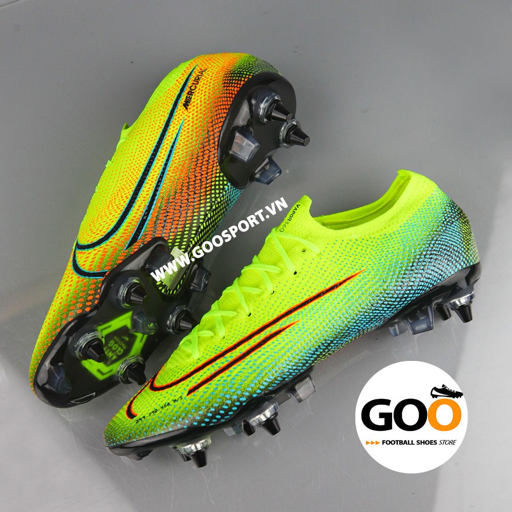  Nike Mercurial Vapor 13 SG dạ quang - Giày đá bóng sân cỏ tự nhiên 