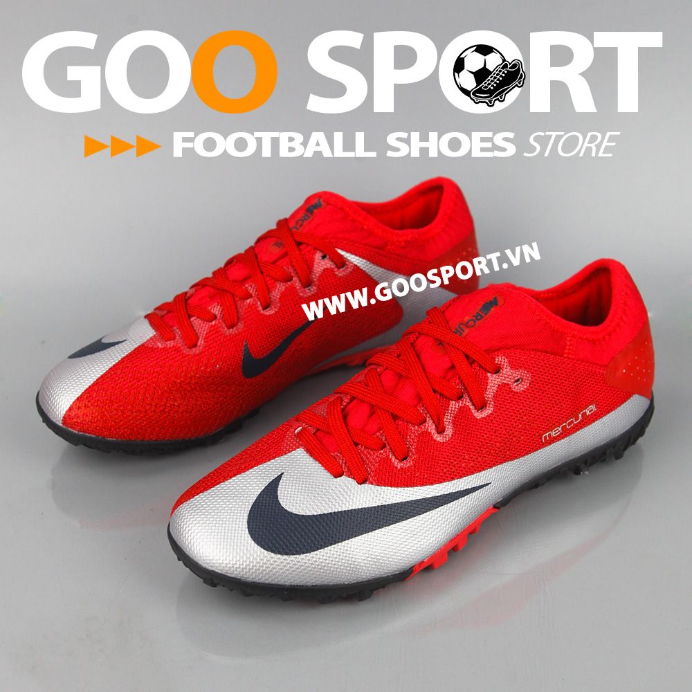  Nike Mercurial Vapor 13 TF đỏ bạc 