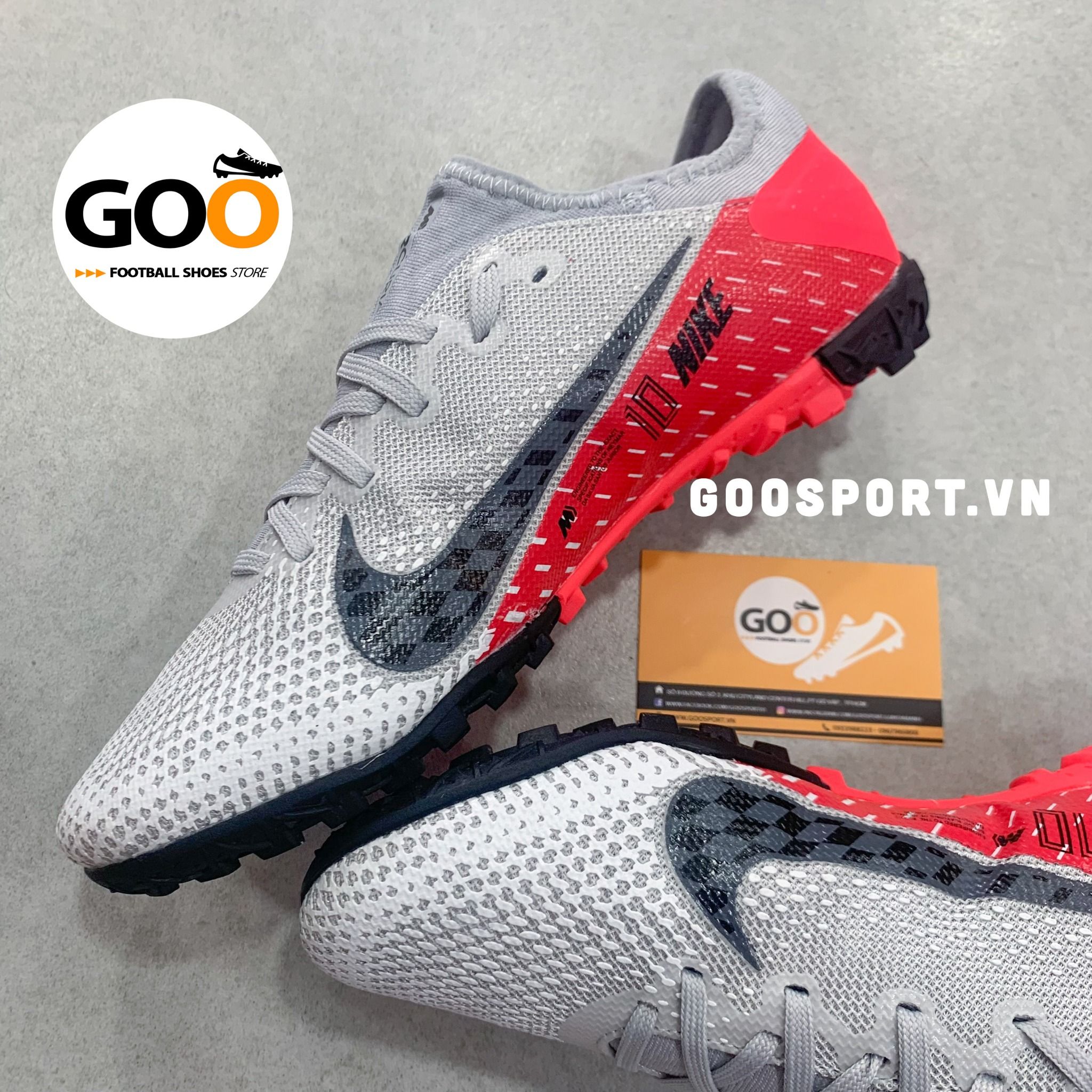  Nike Mercurial Vapor 13 TF racing xám đỏ 