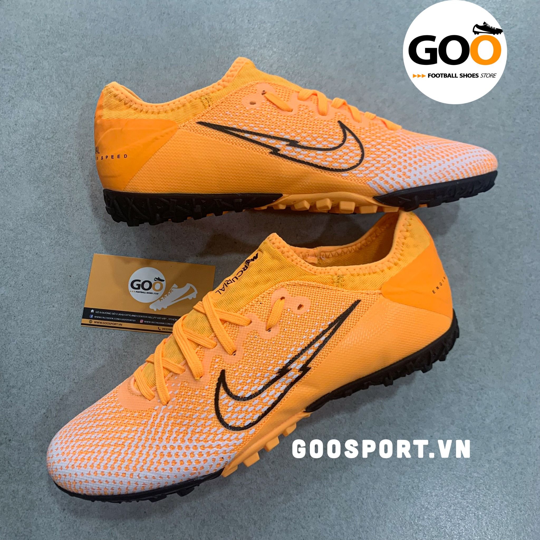  Nike Mercurial Vapor 13 TF tia chớp cam 