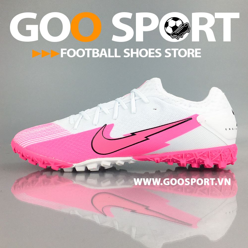 Nike Mercurial Vapor 13 TF tia chớp trắng hồng
