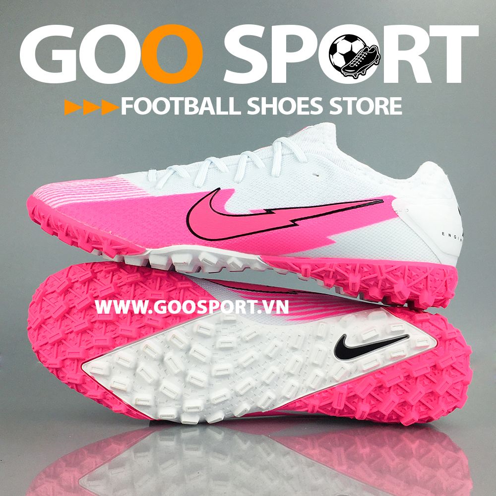 Nike Mercurial Vapor 13 TF tia chớp trắng hồng